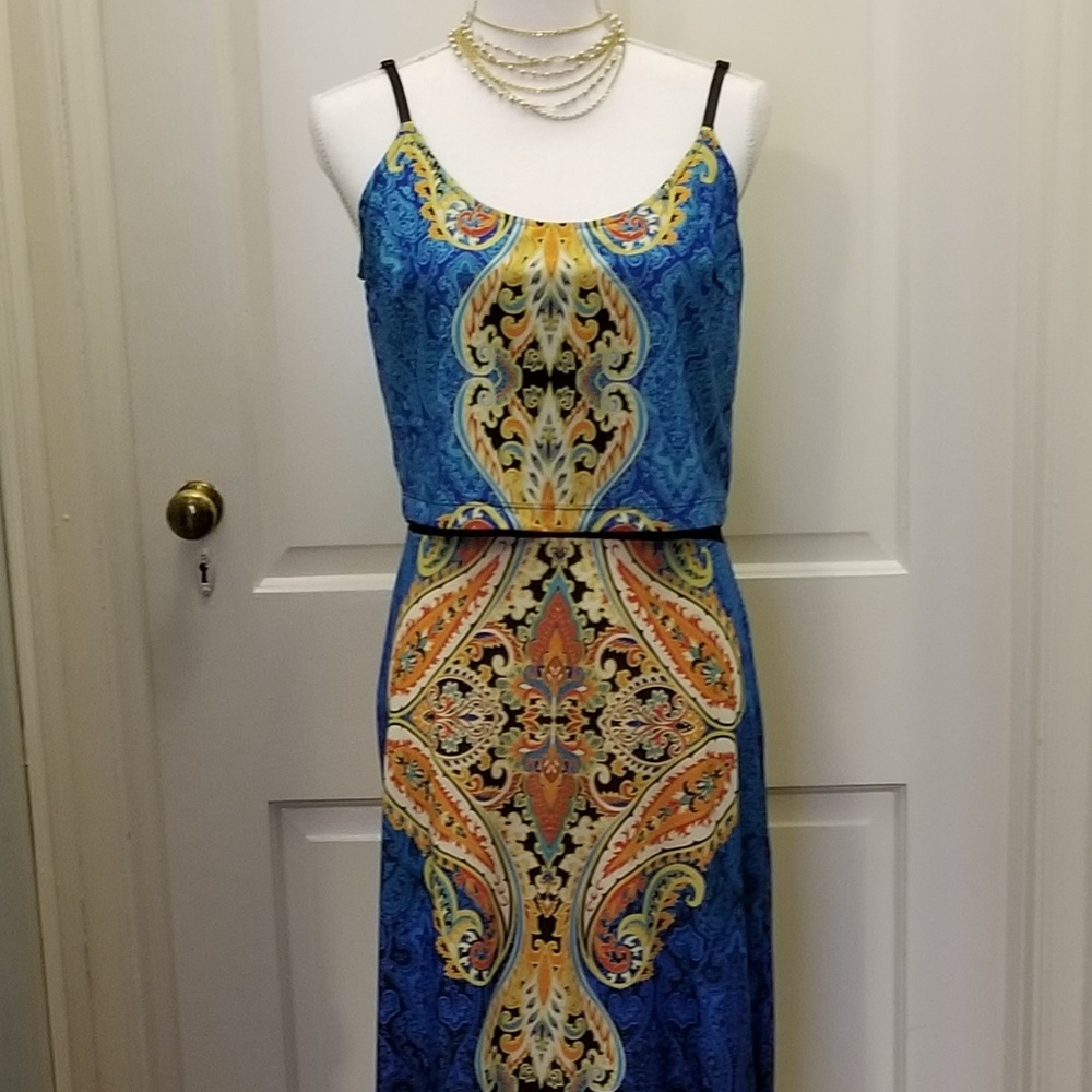 NWT Forever 21 Maxi Halter Dress One Piece w Mesh